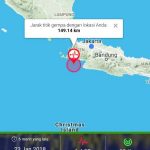 gambar peta gempa bumi di Lebak