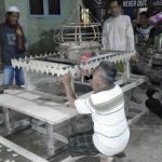 warga kp.Kadujami membuat miniatur masjid, persiapan takbiran