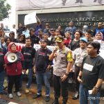 Aksi Solidaritas Wartawan atas tewasnya Dufi wartawan senior di Mapolres Tgrg