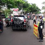 Polantas Tangsel berlakukan Contraflow di jalan Ciater raya