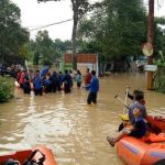 Banjir akibat luapan CIsadane ratusan rumah di Kota Tangerang terendam