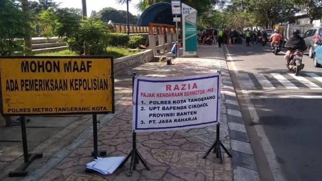 Samsat Cikokol razia pajak kendaraan