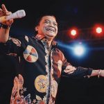 Didi Kempot saat manggung di Surabaya