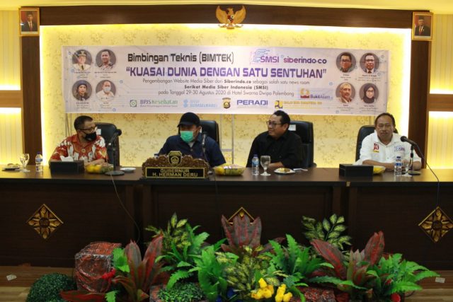 Pengurus SMSI Sumsel ikut Bimtek Siberindo