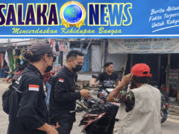 Cegah Dampak Erupsi Anak Krakatau, FKPM Mandalawangi Bagikan 2.000 Masker Gratis